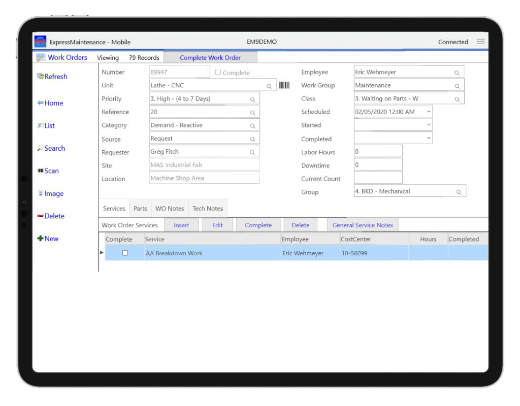 CMMS Mobile Application Express Maintenance CMMS Mobile App