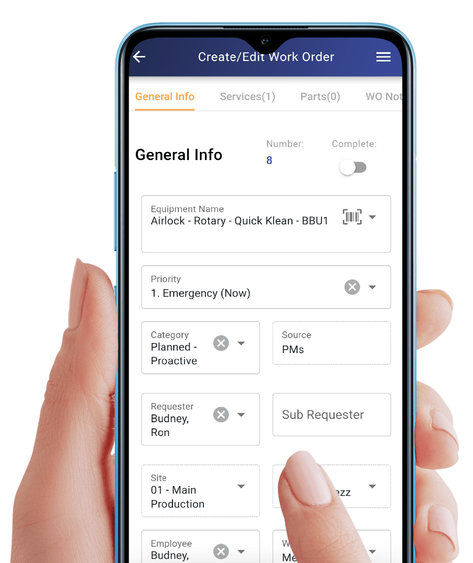 Express Mobile - Create and Edit Work Orders